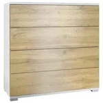 Vladon Kommode, Eiche San Remo, Holzwerkstoff, 76x76x35 cm, Wohnzimmer,...