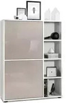 Vladon Highboard, Sand, Holzwerkstoff, 79x105.5x35.5 cm, Wohnzimmer, Kommoden &