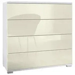 Vladon Kommode, Creme, Holzwerkstoff, 76x76x35 cm, Wohnzimmer, Kommoden &...