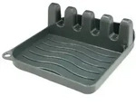 Intirilife Kochl&ouml;ffelablage, Grau, Kunststoff, 12.5x4.8x14 cm, Kochen,