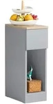 SoBuy Nachttisch, Grau, Holzwerkstoff, 20x60x35 cm, Schlafzimmer, Nachttische