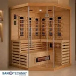 Sanotechnik Infrarotkabine Deluxe, Braun, Holz, 150x200x150 cm, Freizeit,...