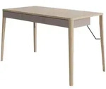 Mirjan24 Schreibtisch, Beige, Holz, 3 Schubladen, Rechteckig,Rechteckig,...