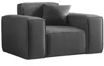 Fun M&ouml;bel Sessel, Dunkelgrau, Textil, 121x73x88 cm, Wohnzimmer, Sessel,