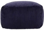 icon Sitzpouf, Dunkelblau, Textil, Quadratisch, 40x24x40 cm, Hergestellt in