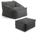 Mokebo Outdoor, Schwarz, Textil, 80x60x83 cm, Oeko-Tex&reg;, Gartenm&ouml;bel,