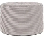 icon Sitzpouf, Grau, Textil, 1-Sitzer, Zylindrisch, 55x35x55 cm, Hergestellt in