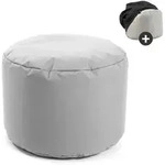 Mokebo Pouf, Grau, Textil, 60x40x60 cm, Oeko-Tex&reg;, Wohnzimmer, Hocker, Poufs