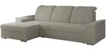 Ecksofa, Hellgrau, Metall, 4-Sitzer, L-Form,L-Form, 256x160 cm, Oeko-Tex&reg;,
