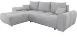 Mirjan24 Ecksofa, Silber, Kunststoff, Kiefer, 5-Sitzer, L-Form,L-Form, 291x183...