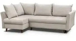 Beautysofa Eckschlafsofa, Beige, Textil, L-Form,L-Form, 233x148 cm, Wohnzimmer,...
