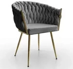Lookway Armlehnenstuhl, Grau, Textil, 65x73x54 cm, Esszimmer, St&uuml;hle,