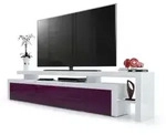 Vladon Lowboard, Brombeere, Holzwerkstoff, 227x52x35 cm, Wohnzimmer, Wohnw&auml;nde,