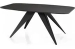 WFL Group Esstisch, Schwarz, Metall, 10-Sitzer, Rechteckig,Rechteckig,...