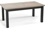 WFL Group Esstisch, Sonoma Eiche, Holz, 8-Sitzer, Rechteckig,Rechteckig, 160x76x67
