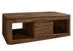 Massivmoebel24 Couchtisch, Dunkelbraun, Holz, Echtholz,Akazie, 1 Schubladen,