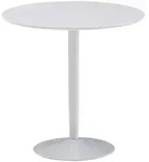Mid.you Esstisch, Wei&szlig;, Holzwerkstoff, rund, Bodenplatte, 75x74x75 cm, Esszimmer,
