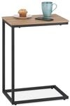 Relaxdays Beistelltisch, Mehrfarbig, Metall, Holzwerkstoff, 30x60x45 cm, Wohnzimmer,