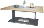 Vladon Couchtisch, Eiche San Remo, Holzwerkstoff, 102x40x67.5 cm, Wohnzimmer,