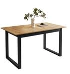 Lookway Esstisch, Eiche, Metall, 8-Sitzer, Rechteckig,Rechteckig, 80x77x140 cm,