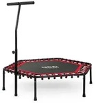 Fitness-Trampolin, Rot, Metall, 127x127 cm, Outdoor Spielzeug