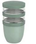 Mepal Lunchbox Ellipse, Klar, Salbeigr&uuml;n, Kunststoff, rund, K&uuml;chenzubeh&ouml;r,