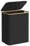Boxxx W&auml;schekorb, Schwarz, Metall, Kunststoff, Textil, Naturmaterialien,...