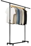 CLP Kleiderst&auml;nder, Schwarz, Metall, 150x120x50 cm, Garderobe, Garderobenst&auml;nder