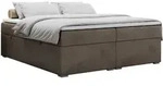 MKS Boxbett, Braun, Textil, 2-Sitzer, H4, Rechteckig, 120x200 cm, Schlafzimmer,
