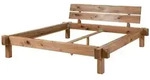 Massivmoebel24 Bett, Natur, Holz, Echtholz,Zerreiche, 200x200 cm, Schlafzimmer,
