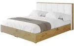 Altdecor Polsterbett, Wei&szlig; Hochglanz, Textil, 180x200 cm, Schlafzimmer, Betten,