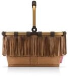 Reisenthel Einkaufskorb, Cognac, Textil, 5 L, 33.5x18x19.5 cm, Griffe, Freizeit,