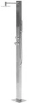 Beliani Gartendusche, Silber, Metall, 26x210x46 cm, Freizeit, Pools und...