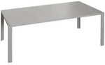 Chefgastro Alu-Esstisch, Hellgrau, Metall, rechteckig, 180x73x80 cm,...