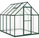 Gew&auml;chshaus, Gr&uuml;n, Metall, Rechteckig, 169x195x224 cm, Gartenzubeh&ouml;r,