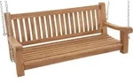 Deluke Schaukelbank, Teak, Holz, 150x62x70 cm, Gartenm&ouml;bel, Hollywoodschaukeln
