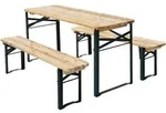 Ml-Design Kindersitzgarnitur, Braun, Metall, rechteckig, Gartenm&ouml;bel,