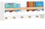SoBuy Kinderregal, Wei&szlig;, Natur, Holzwerkstoff, Holz, 73x30x15 cm, Kinder- &