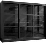 Mirjan24 Kleiderschrank, Schwarz, Kunststoff, 4 Schubladen, Rechteckig,...