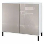 Vladon Kommode, Sand, Holzwerkstoff, 92.5x83.5x35 cm, Wohnzimmer, Kommoden &
