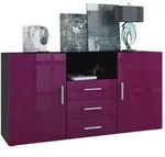 Vladon Sideboard, Brombeere, Holzwerkstoff, 138.5x71.5x35 cm, Wohnzimmer,...