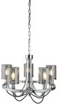 Searchlight Kronleuchter Catalina, Chrom, Glas, Metall, 118 cm, Lampen &...