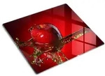Tulup Glasplatte, Rot, Glas, 60x0.4x52 cm, K&uuml;chenger&auml;te,...