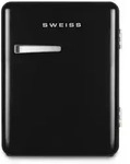 Sweiss Minik&uuml;hlschrank, Schwarz, Metall, 42x54x48 cm, K&uuml;chenger&auml;te,