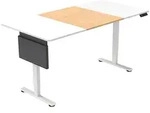 Home Deluxe H&ouml;henverstellbarer, Wei&szlig;, Metall, Holz, 160x1.8x80 cm,...