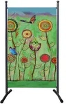 Quick Star Paravent, Mehrfarbig, Gr&uuml;n, Metall, 78x180 cm, Sonnen- & Sichtschutz,