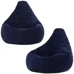 icon Sitzsack, Dunkelblau, Textil, 100 L, 2-Sitzer, Freiform, 69x59x65 cm,