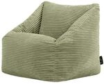 icon Sitzsack, Salbeigr&uuml;n, Textil, 100 L, 1-Sitzer, Freiform, 55x44x55 cm,