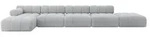 Altdecor Ecksofa, Grau, Textil, 7-Sitzer, L-Form, 475x160 cm, Wohnzimmer, Sofas...