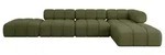 Altdecor Ecksofa, Gr&uuml;n, Textil, 6-Sitzer, L-Form, 380x190 cm, Wohnzimmer,...